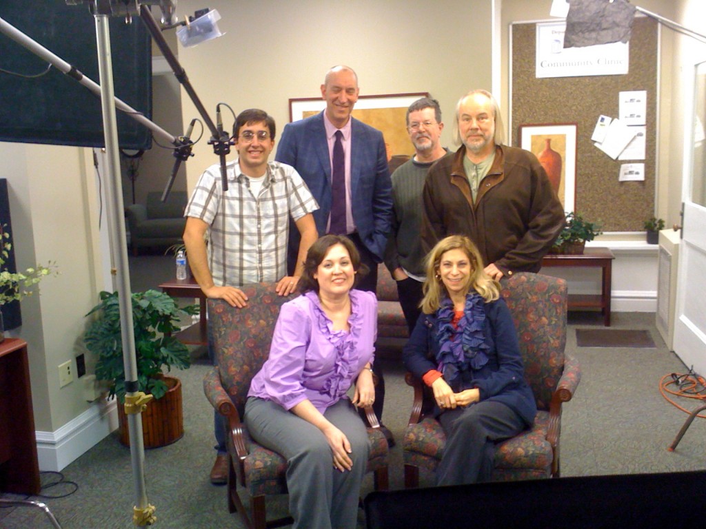 IRT Film Crew at Evergreen with Dr. David Penn