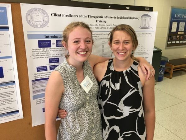 Emily Bass with mentor Julia Browne of the Penn Lab, Spring 2017